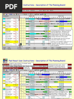 Fast React User Instructions - Description of The Planning Board