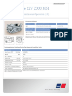 Diesel Engine 12V 2000 M61: For Vessels With Unrestricted Continuous Operation (1A)