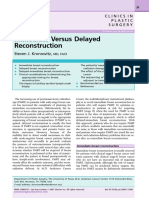 Immediate Versus Delayed Reconstruction