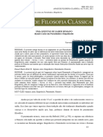 Uma Questão de Saber Humano Thymos e Nóos em Parmênides e Empédocles