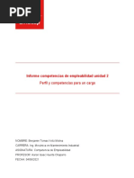 Informe de Trabajo, Competencia de Empleabilidad