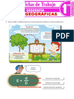 Escalas Geograficas para Primer Grado de Secundaria