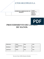 Procedimiento de Lavado de Manos