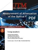 Measurement of Attenuation of The Optical Fiber