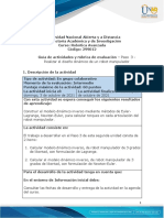 Guia de Actividades y Rúbrica de Evaluación - Paso 3 - Realizar El Diseño Dinámico de Un Robot Manipulador