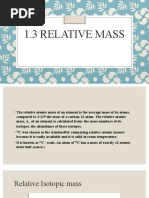 1.3 Relative Mass