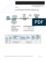 Configuring and Testing The VPN Client