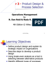 Chapter 3 - : Product Design & Process Selection