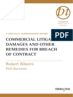 Commercial Litigation - Damages and Other Remedies For Breach of Contract (Thorogood Reports)