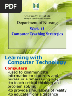 WK - 13 - Computer Teaching Strategies