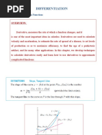 Differentiation: The Derivative As A Function