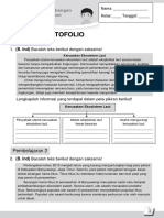 Lembar Portofolio Bupena 5b Tema 5 Sub 3