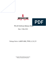 WLAN Software Release Notes: Date: 3-Mar-2014