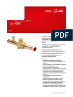 Shut-Off Ball Valve Type GBC: Data Sheet