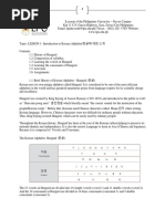 LESSON 1 Introduction To Hangeul