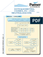 Q - Sem - R3 - UQM, Estequimetría, Soluciones, PH - pOH, Neutralización