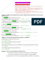 Exercices Sur Les Mots Composés Correction 1