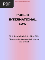 Public International Law Notes by M. S. RAMA RAO