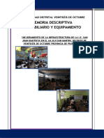 Memoria Descriptiva Mobiliario