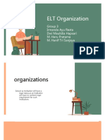 Group 3 ELT Organization