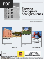 Espacios Tipologías y Configuraciones