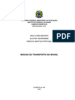 Relatório Modais de Transporte