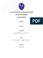 Tarea 2 Unidad 5, El Párrafo y El Resumen.