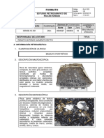 Estudio Petrográfico de