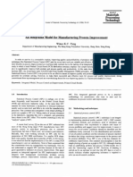 An Integrated Model For Manufacturing Process Improvement