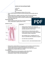 Nutrition For Oral and Dental Health