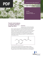 Ferulic Acid Analysis in Angelica Sinensis Radix by HPLC Application Brief (393525)