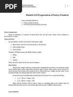 W12 - Module 010 Preparation of Pastry Products