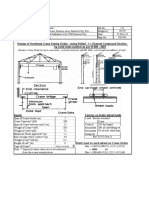 Designs A Crane Girder For Given Crane Loads, A Selected Section For Safe MD, Defln., Web Strength and Stiffeners, If Reqd.