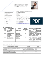 Daftar Riwayat Hidup: Biography / Curriculum Vitae