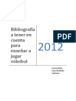 Bibliografía Voleibol