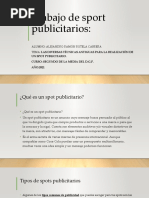 Trabajo de Sport Publicitarios