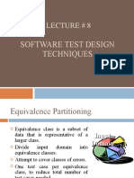 Lecture # 8: Software Test Design Techniques