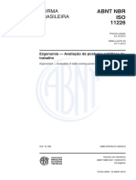 Abnt NBR Iso 11226 Posturas Estáticas