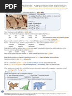 Comparatives and Superlatives Explanation and Exercises