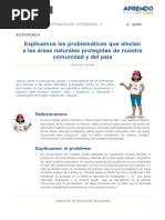 EXP 9 ACT 4 4° Explicamos Las Problemáticas Que Afectan A Las ANP