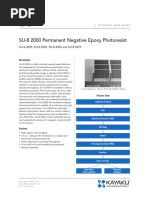 SU-8 2000 Permanent Negative Epoxy Photoresist: SU-8 2025, SU-8 2035, SU-8 2050 and SU-8 2075