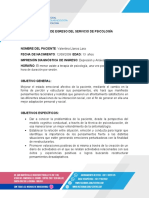 Informe de Egreso Del Servicio de Fonoaudiología Versión 2021