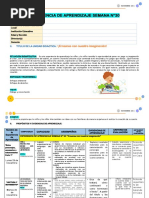 Experiencia de Aprendizaje Semana N°30: ¡Creamos Con Nuestra Imaginación!