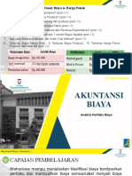 Analisis Perilaku Biaya