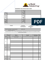 Houston Round Registration Form