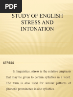 Study of English Stress and Intonation 201221