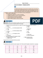 Name: - Grade & Section: - Module 3 in Science 7: Probing Matter What I Need To Know?