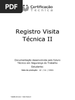 Relatório de Visita Técnica em TST II.1 - TST (Certificação Técnica)