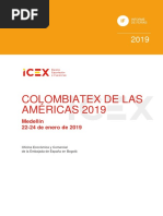 Colombiatex de Las Américas 2019: Medellín 22-24 de Enero de 2019