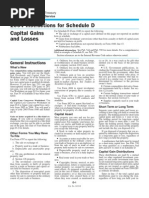 2004 Instructions For Schedule D Capital Gains and Losses: Pager/Sgml